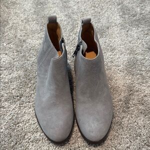 J. Crew Gray Ankle Boots